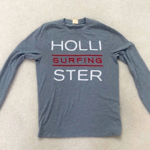 Gray Hollister Long Sleeve T-Shirt Size Small